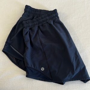 Lululemon low waisted shorts with mesh